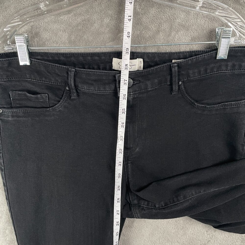 Jessica Simpson Jeans Womens 16 Black Kiss Me Skinny Mid-Rise Stretch Minimalist - Picture 6 of 7